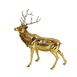 Deer, standing, gold