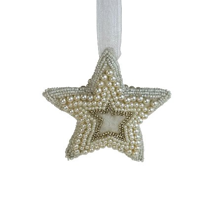Hanger star, beaded