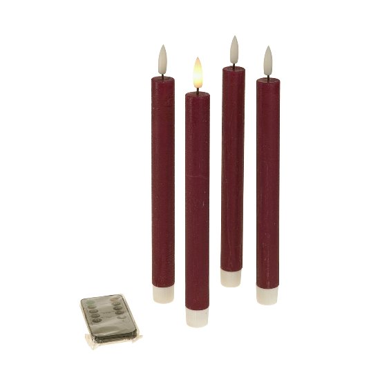 S/4 LED taper candle, purple