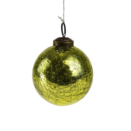 Glass ball, shiny green
