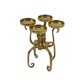 Candle holder octopus, gold