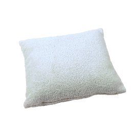 Teddy cushion, white