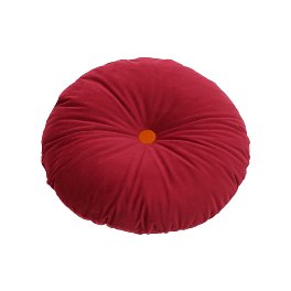 Decorative cushion, round, pink/orange