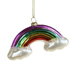 Glass hanger rainbow