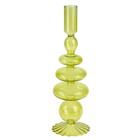 Candle holder Nora, green