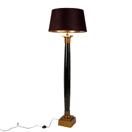 Floor lamp Tremont, black/antique