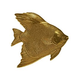 Dekoschale Fisch, gold