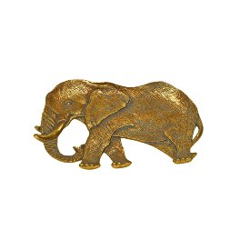 Decorative bowl elephant, gold