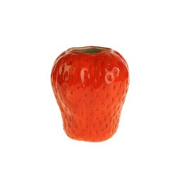 Vase fraise, rouge