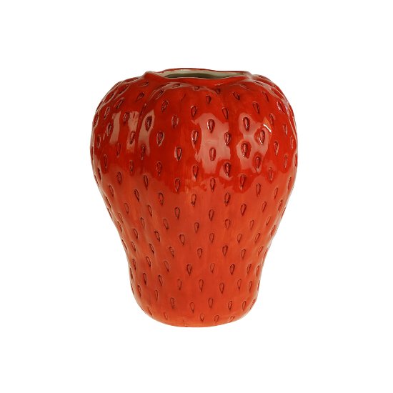 Vase Erdbeere, rot