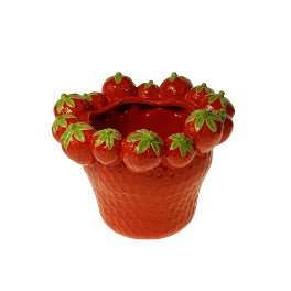 Planter strawberry, red