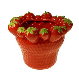Jardinière fraise, rouge