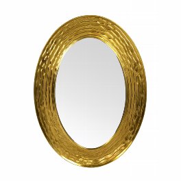 Wall mirror Gavea, oval, gold