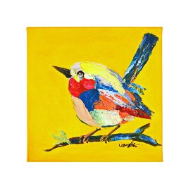 Painting Birdy, yellow