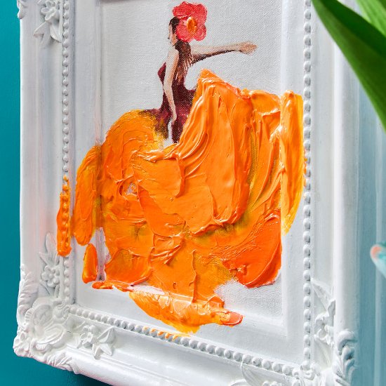 Painting Ballgown, orange