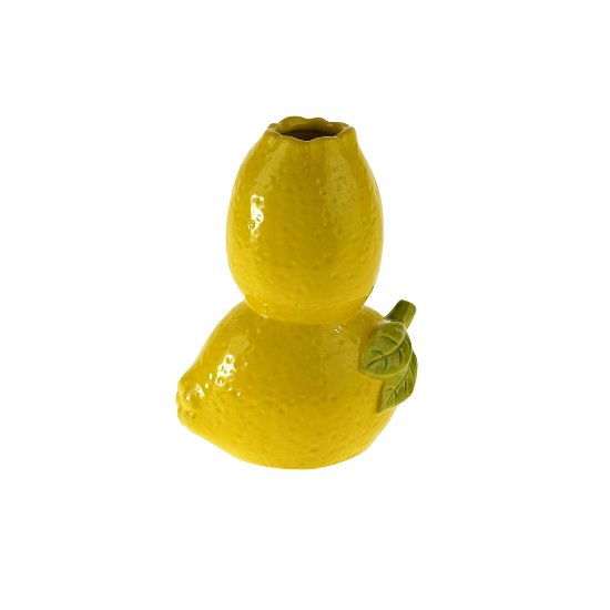 Vase 2 lemons, yellow