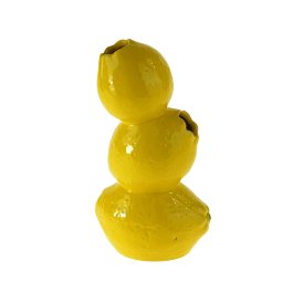 Vase 3 lemons, yellow