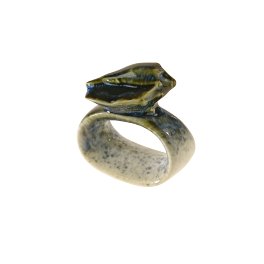 Napkin ring shell, blue