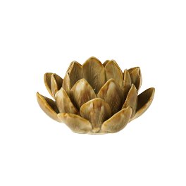 Candle holder Lotus, taupe
