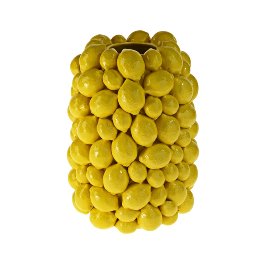 Vase lemons, yellow