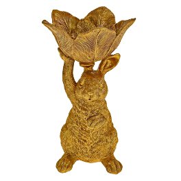 Decorative bowl Rabbit, gold