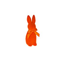 Lapin avec noeud, orange