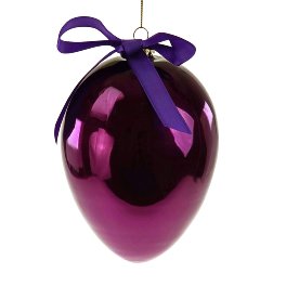 Glass egg Pearly, purple