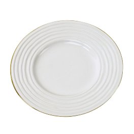 plate Tutti Frutti, white, stoneware, 20x2cm