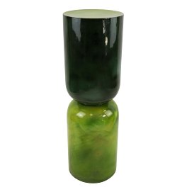 Column Marea, green, metal, enameled,