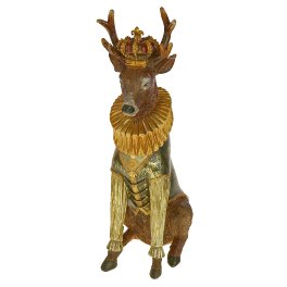 Duke deer figurine with crown
