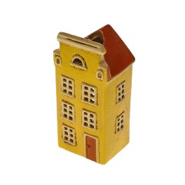 House for tea light, yellow