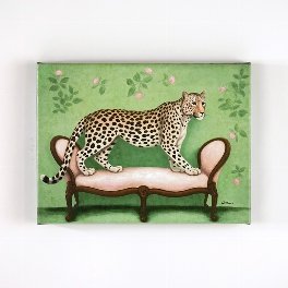 Bild Leopard, handgemalt