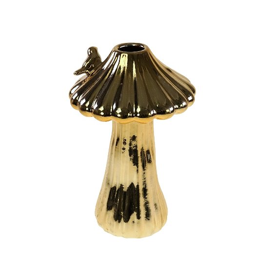 Mushroom vase, gold