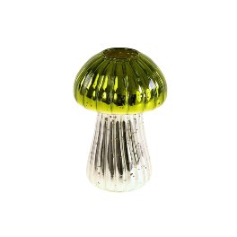 Mushroom vase, green