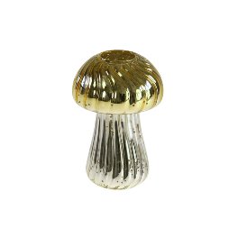 Mushroom vase, gold