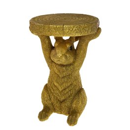 Side table rabbit, gold
