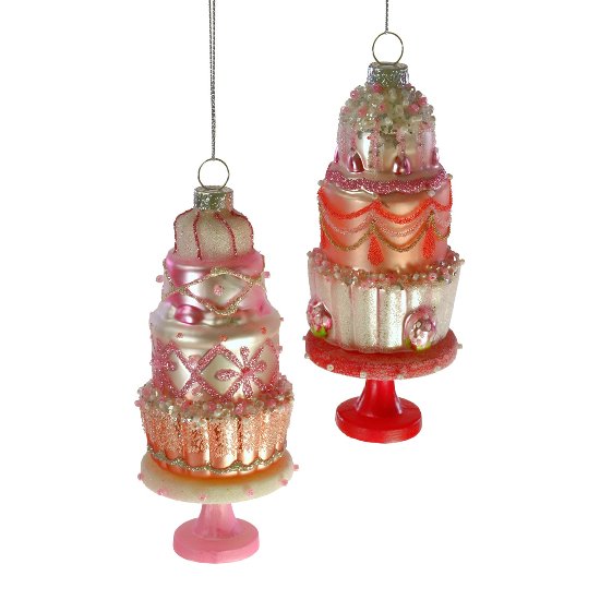 glass hanger cupcakes, 2 ass., pink/light