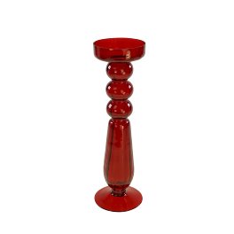 Candle holder Venice, red