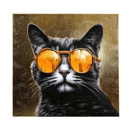 Painting Cool-Cat, hand-painted