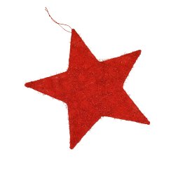 Sisal star, red, 30cm