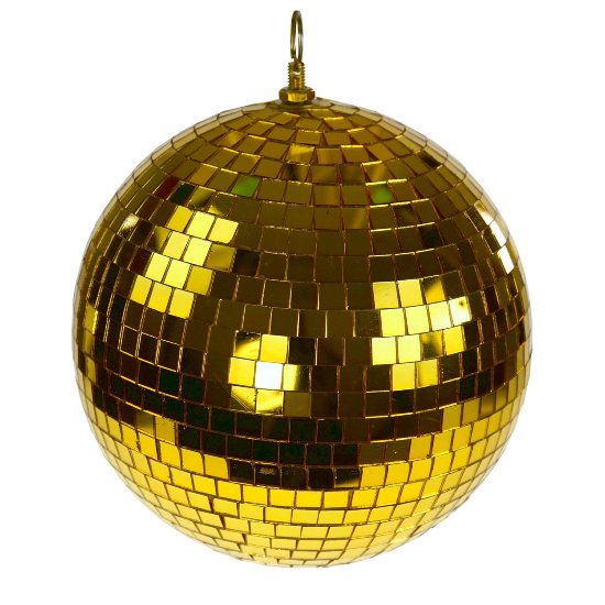 Disco ball, gold