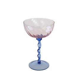 Cocktail glass, pink