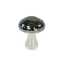 Mushroom vase Disco, silver