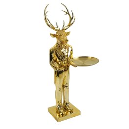 Deer bust server, gold