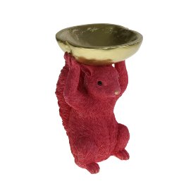 Decorative bowl Squirrel, pink