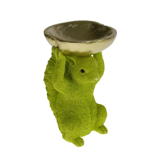 Decorative bowl Squirrel, bright green