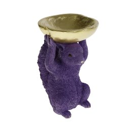 Decorative bowl Squirrel, purple