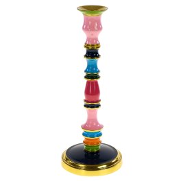 Candle holder, multicoloured