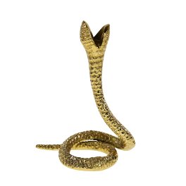 Candle holder Snake, gold