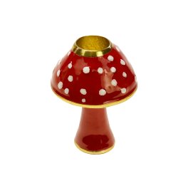 Candle holder mushroom, red